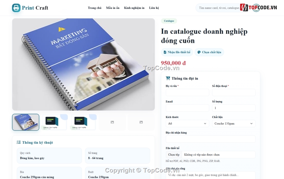 in ấn,đặt,web in ấn